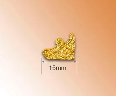 Декоративный элемент, кница, 15 мм, металл