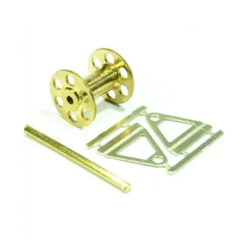 Кабельная катушка, 4х3 мм, латунь, 2 шт