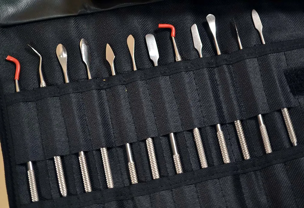 Набор из 12 стек и крючков в тканевом чехле Набор из 12 стек и крючков в тканевом чехле