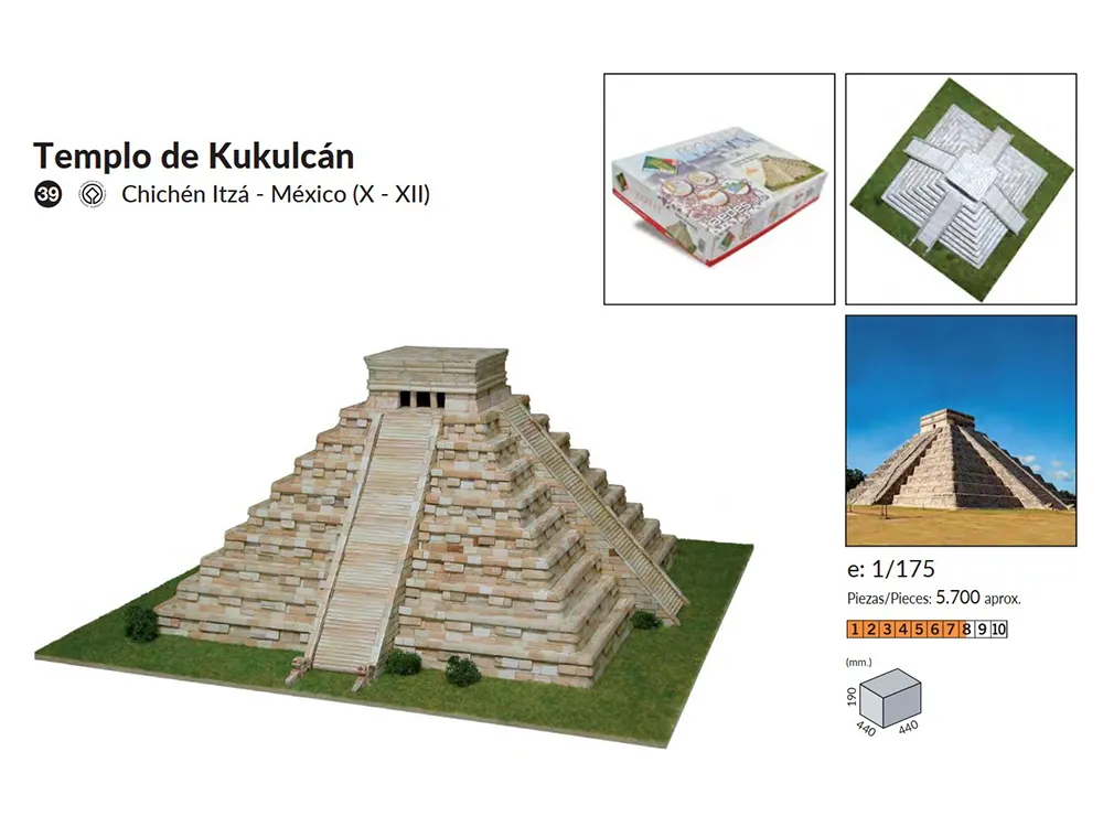 Керамический конструктор Храм Kukulcan купить