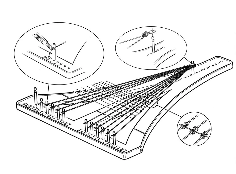 Трапециевидный шаблон для вант