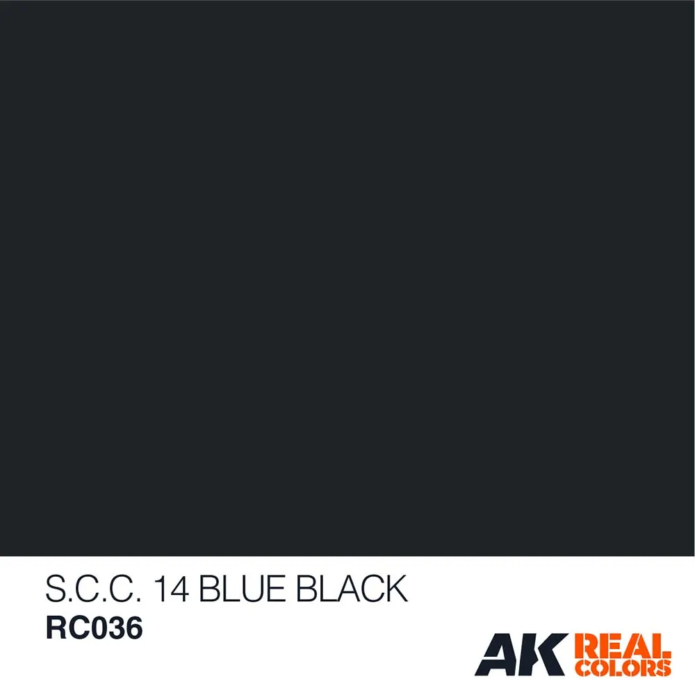 Краска AK Interactive, акриловая S.C.C. 14 Blue Black (темно-синий), 10 мл Краска AK Interactive, акриловая S.C.C. 14 Blue Black (темно-синий), 10 мл
