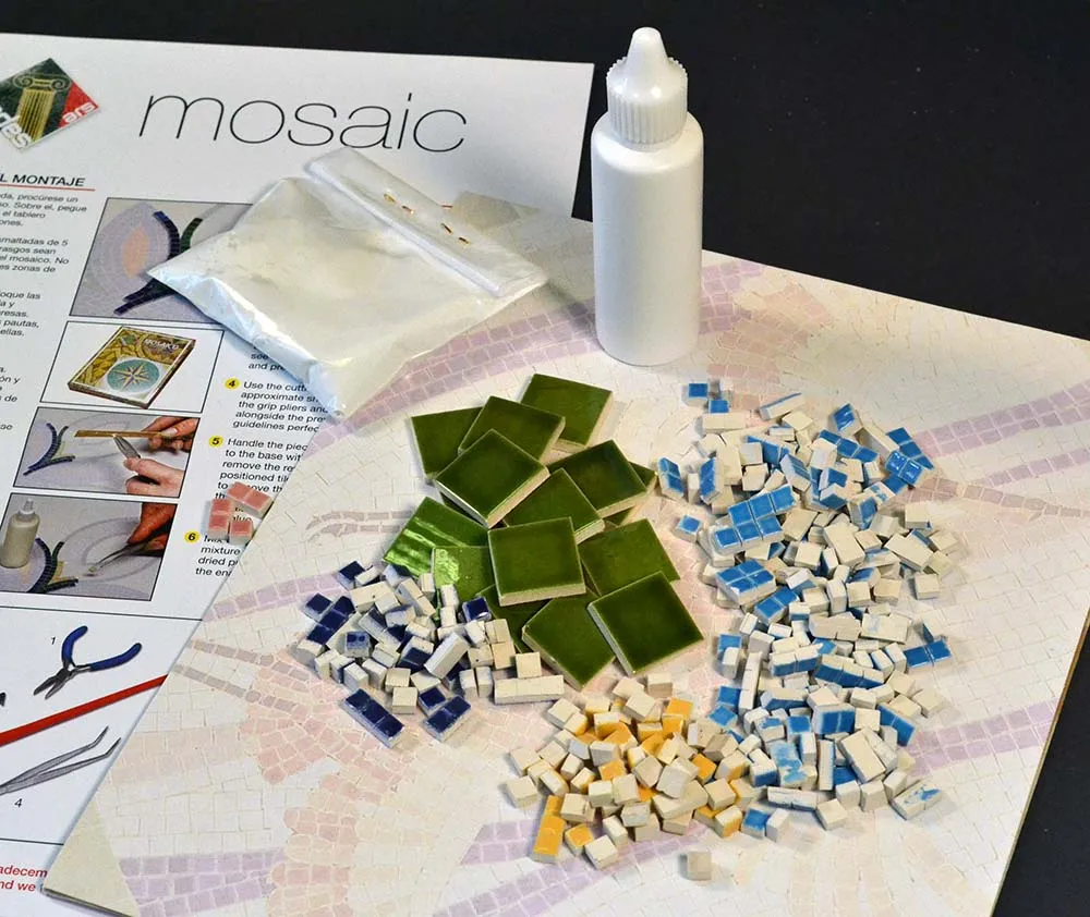 Керамическая мозаика "Роза ветров", 30х30 см, 4200 деталей