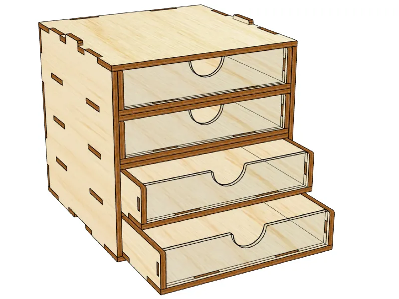 Mini модуль органайзер на 4 ящика Mini модуль органайзер на 4 ящика