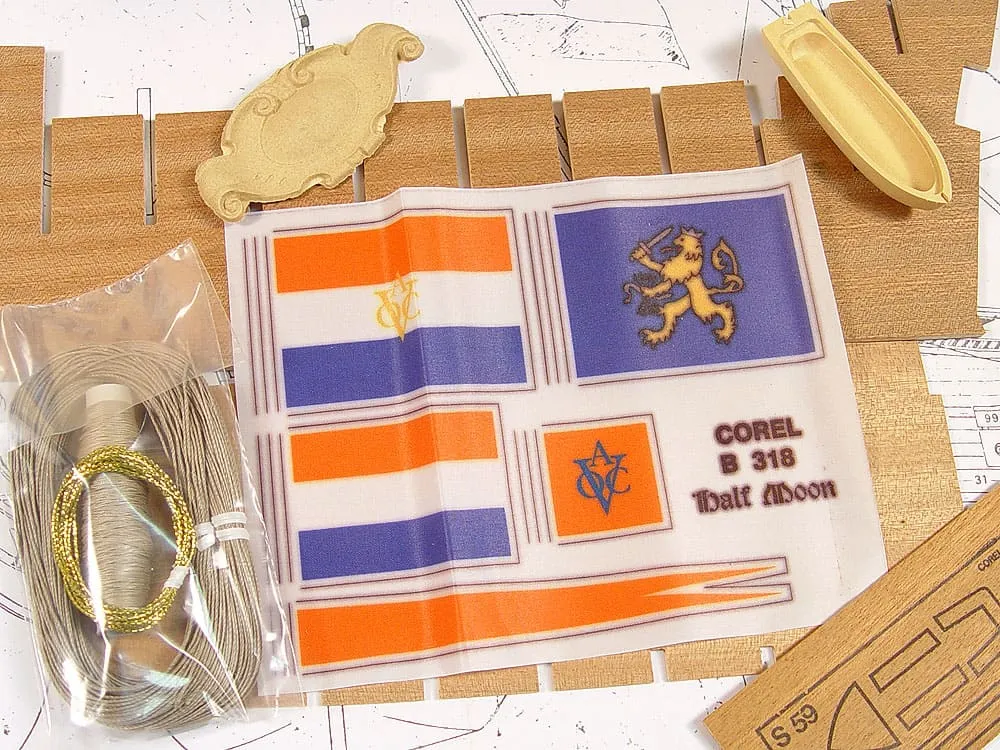 деревянная модель корабля Half Moon деревянная модель корабля Half Moon