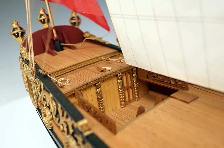 деревянная модель парусника Charles Royal Yacht 1674 деревянная модель парусника Charles Royal Yacht 1674