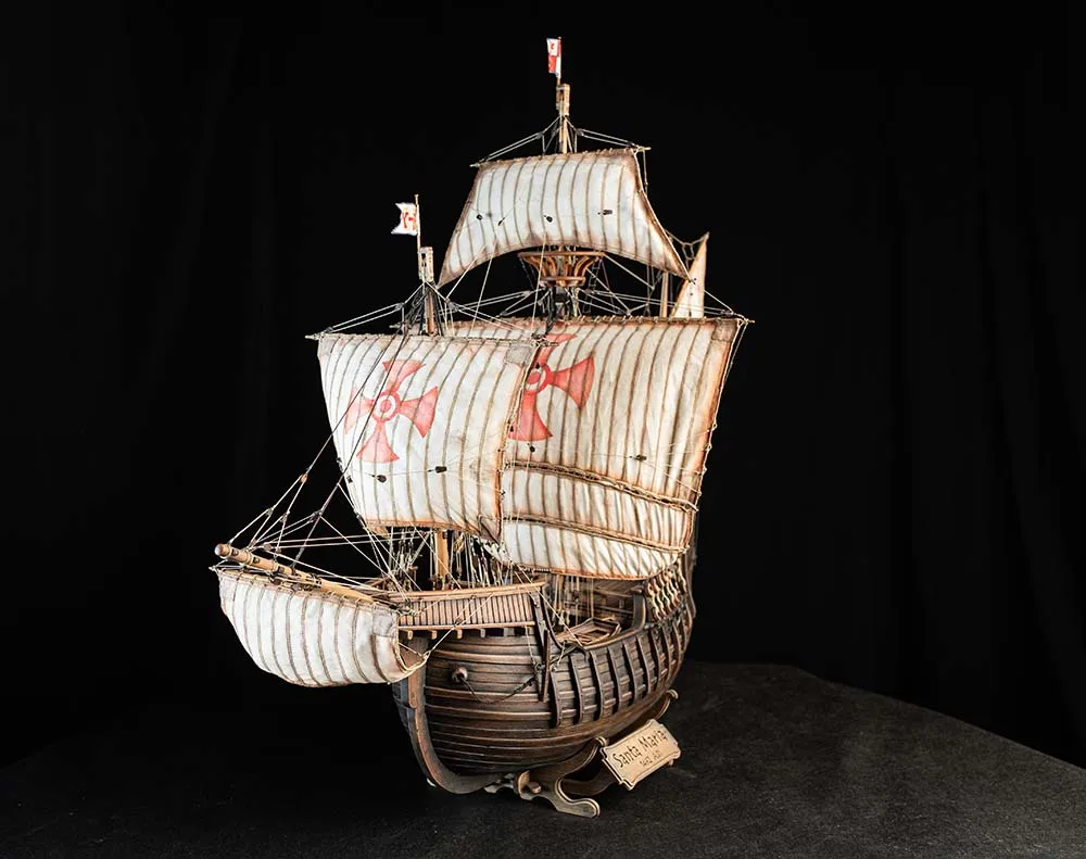 Santa Maria + паруса, подставка и стапель Santa Maria + паруса, подставка и стапель