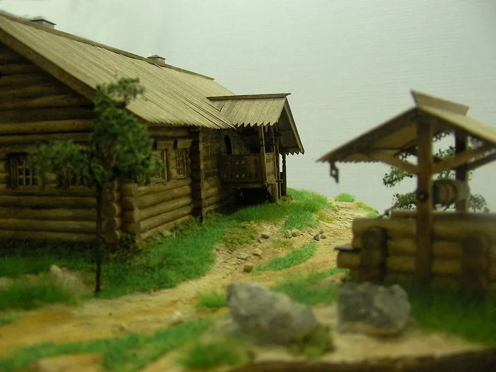Домик Петра I из Архангельска XVIII век, , 1500 деталей