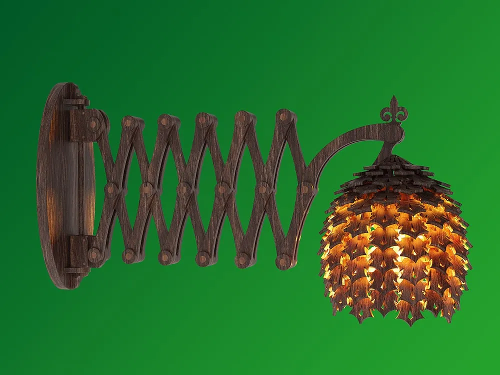 Настенный светильник, сборная конструкция