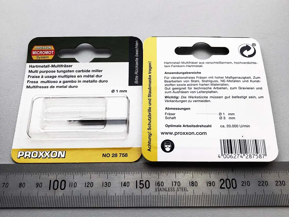 Фреза твердосплавная Proxxon, 1 мм Фреза твердосплавная Proxxon, 1 мм