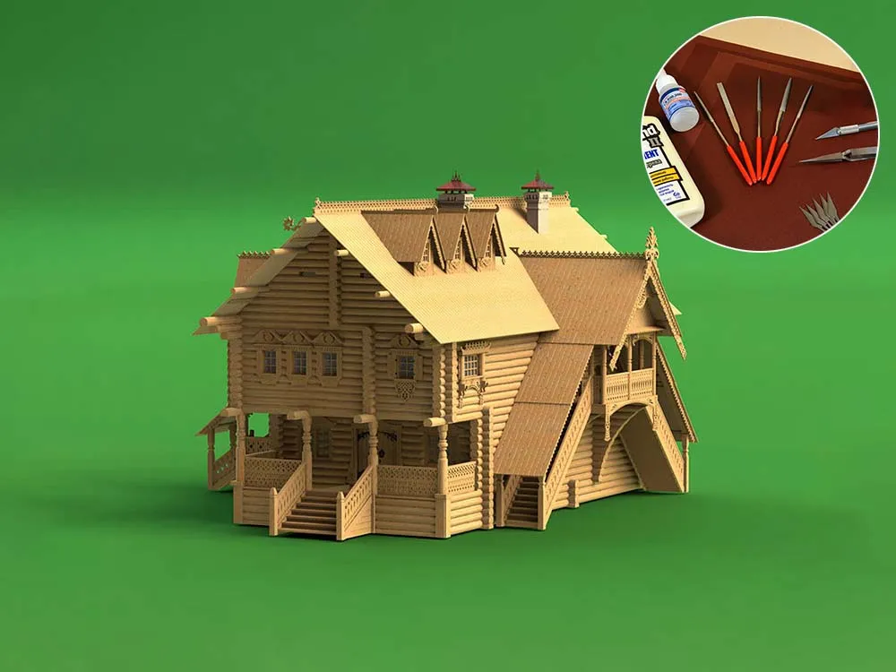 Терем в Китай-городе, 3370 деталей + (Расширенный набор для сборки)