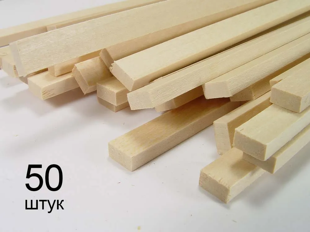 Рейка 0,5х5мм, липа, 50 шт