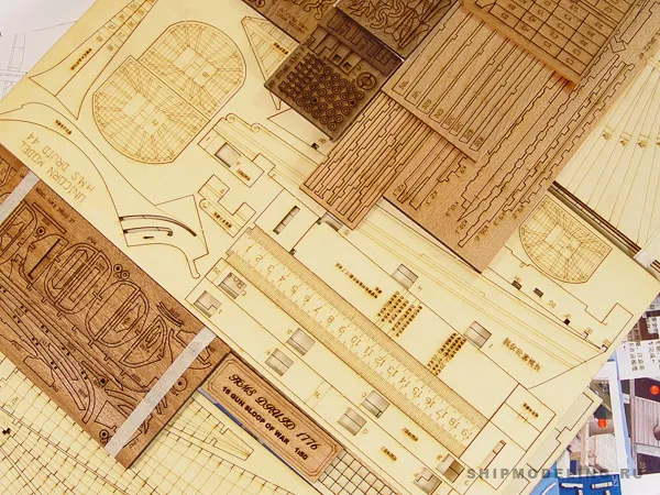 модель корабля для сборки HMS Druid