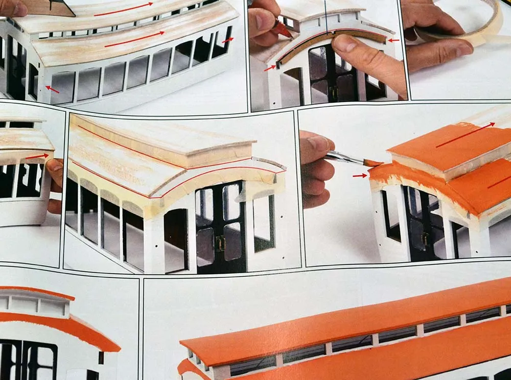 Модель трамвая BUENOS AIRES + (Полный набор инструментов, клея и краски) Модель трамвая BUENOS AIRES + (Полный набор инструментов, клея и краски)