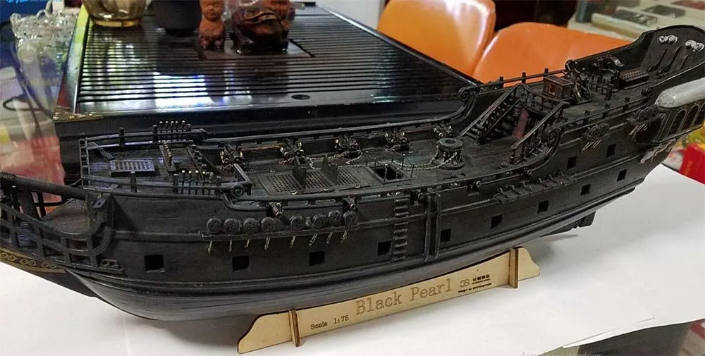 модель корабля для сборки Black Pearl (Черная Жемчужина), 533 мм