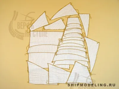 Набор парусов на модель корабля AMERIGO VESPUCCI