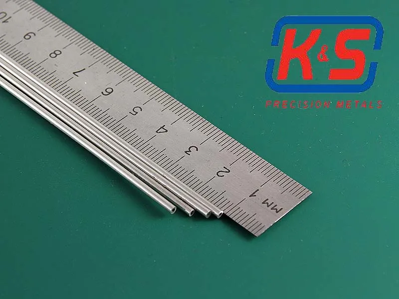 Тонкостенная алюминиевая трубка 2x0,45 мм, 4 шт