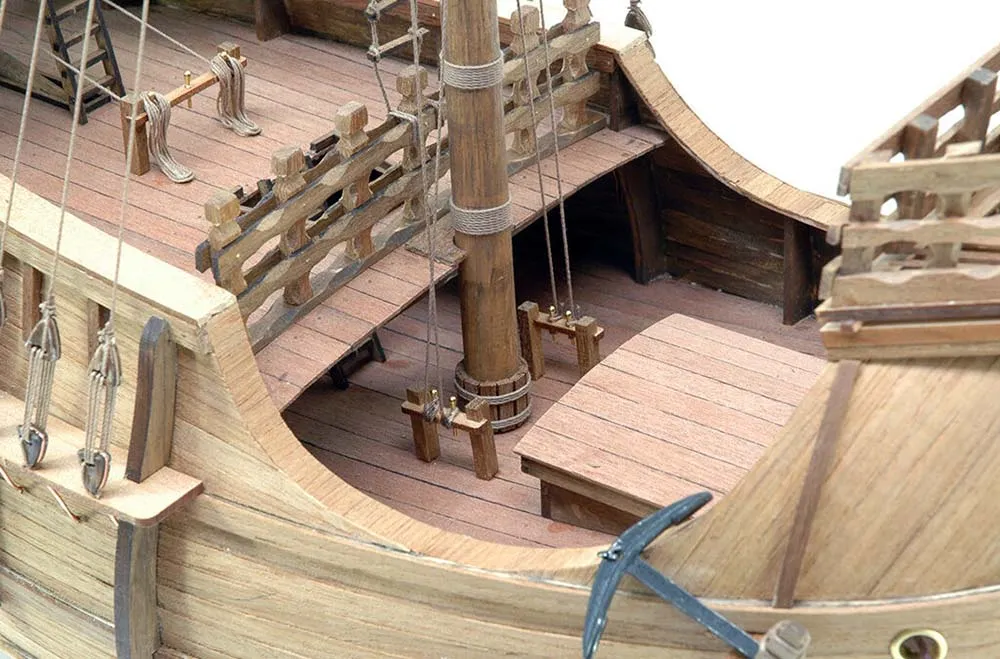 деревянная модель парусника Catalan Ship