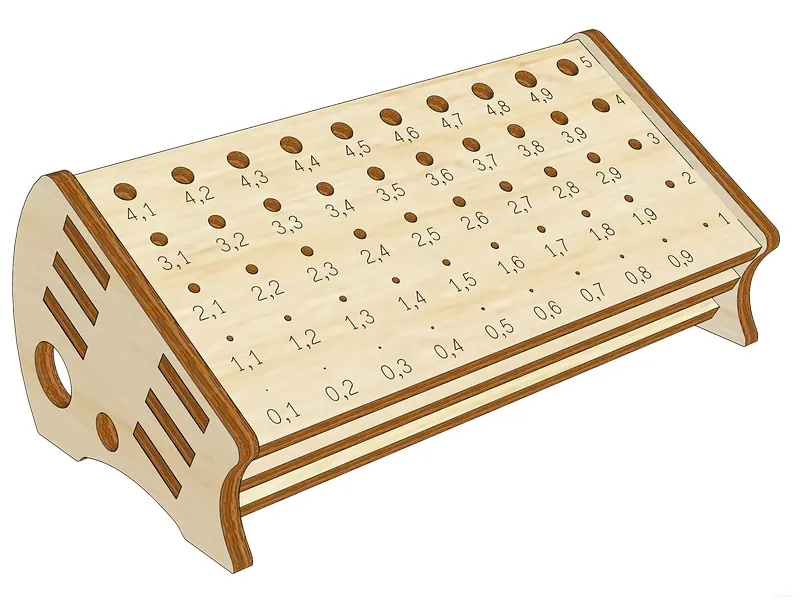 Подставка для сверл от 0 до 5 мм Подставка для сверл от 0 до 5 мм