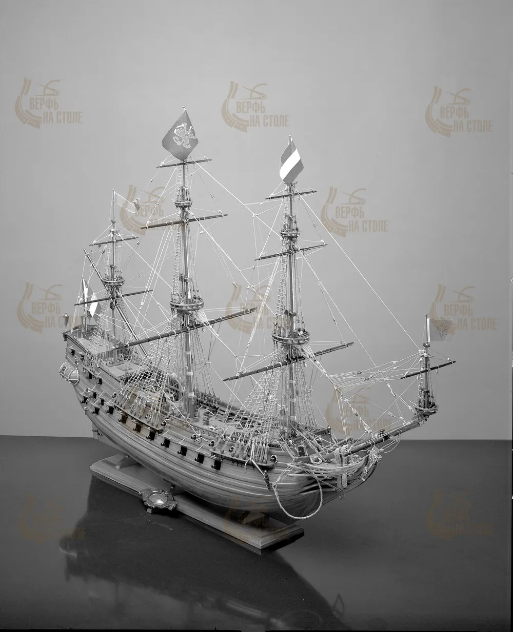 Чертеж корабля  Prins Willem, масштаб 1:100