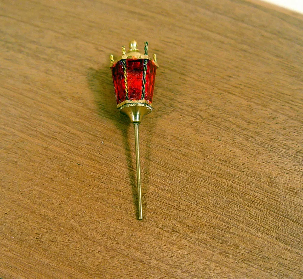 Кормовой фонарь, латунь и пластик, 22 мм