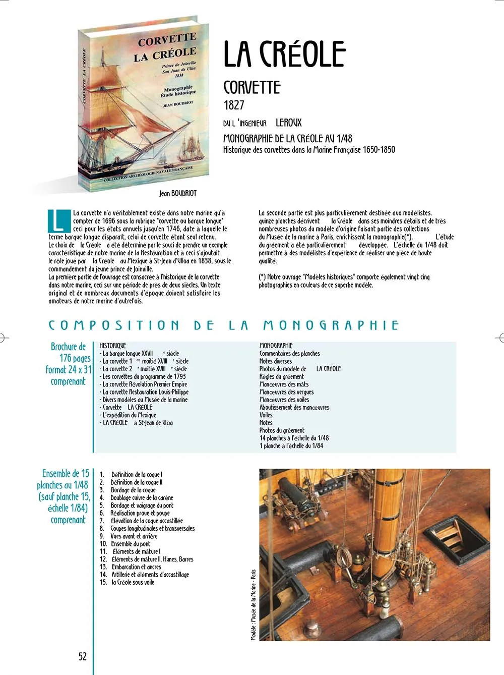 La Creole, 1838 + чертежи