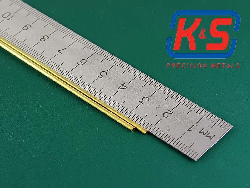 Тонкостенная латунная трубка 1,2мм, 2шт