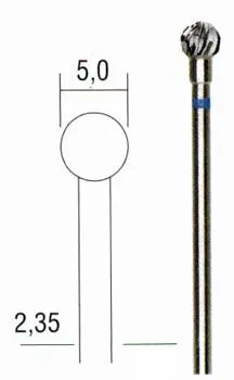 Фреза твёрдосплавная Proxxon, сфера, 5 мм Фреза твёрдосплавная Proxxon, сфера, 5 мм