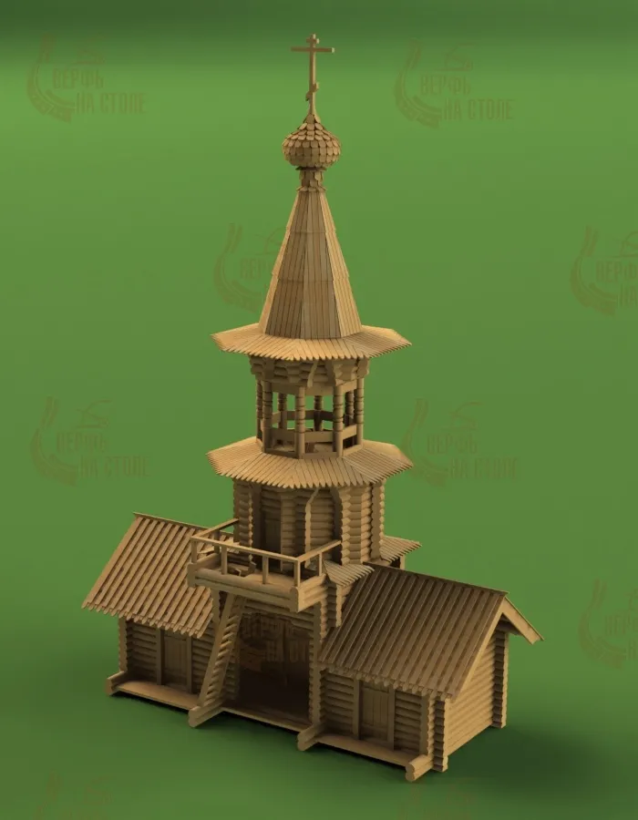 Колокольня, 1600 деталей Колокольня, 1600 деталей