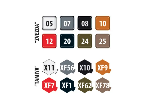 Американский средний танк М4А2(75) "Шерман" (сборка без клея)