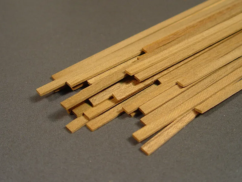 Рейка 1,5х7 мм, африканский орех, 4 шт