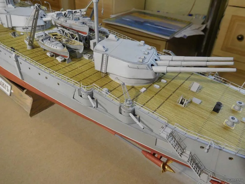 Модель из картона Крейсер "Измаил", Россия, 1915 год Модель из картона Крейсер "Измаил", Россия, 1915 год