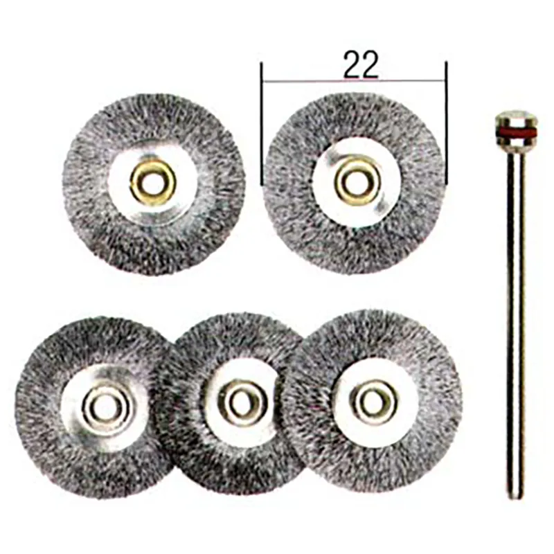 Набор стальных щёток Proxxon 22 мм, 5 шт
