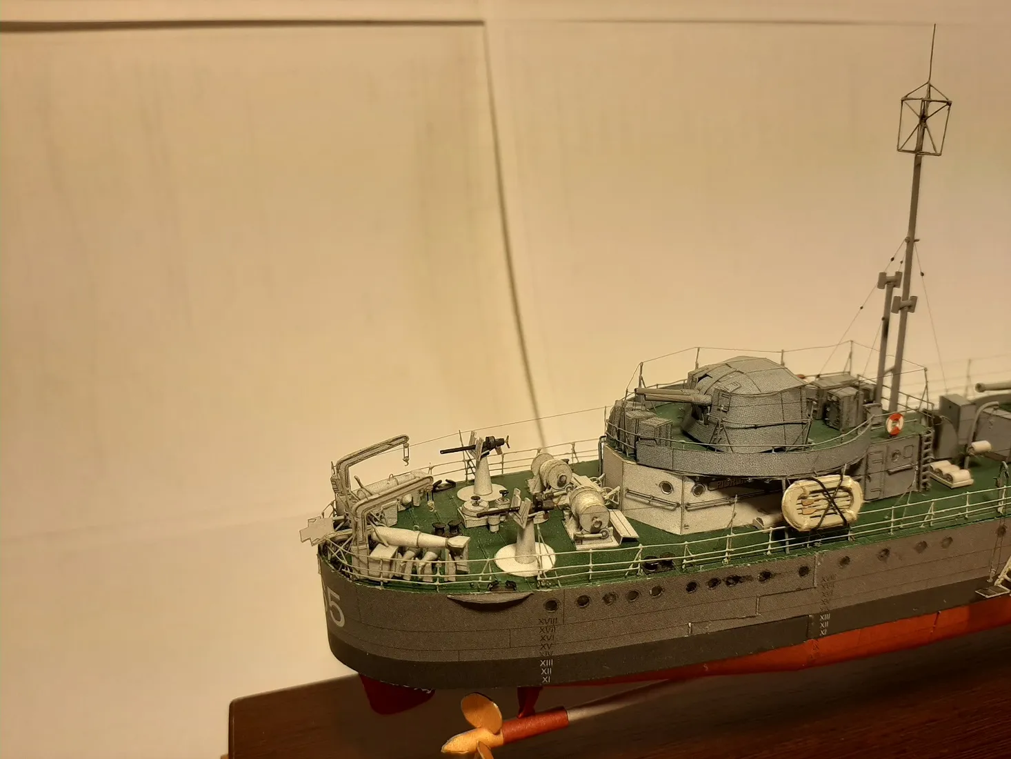 Модель корабля ORP "Piorun" - Верфь на Столе