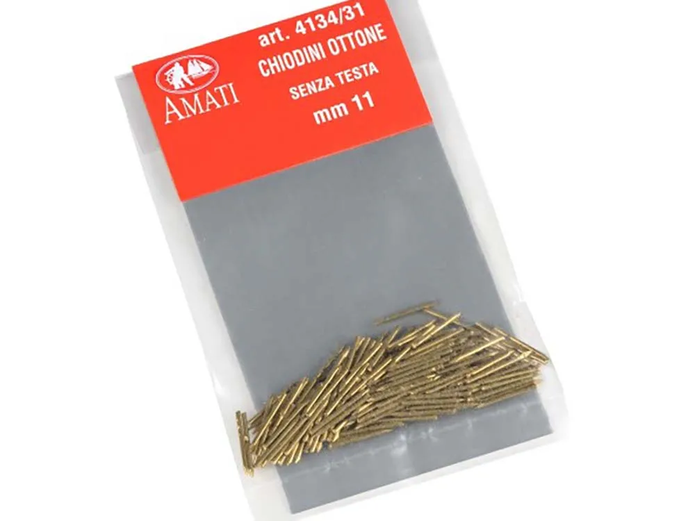 Гвоздь без шляпки, латунь, 11 мм, 200 шт Гвоздь без шляпки, латунь, 11 мм, 200 шт