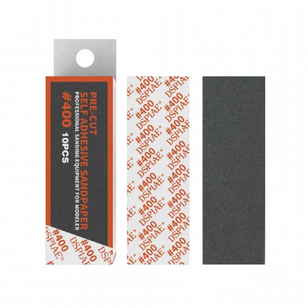 Самоклеящаяся наждачная плёнка 75х25 мм, зерно 400, 10 шт