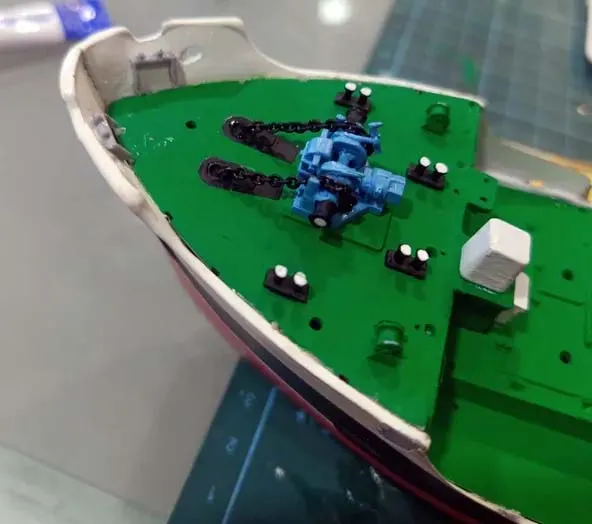 Цепь 7 звеньев/см, латунь, длина 30 см