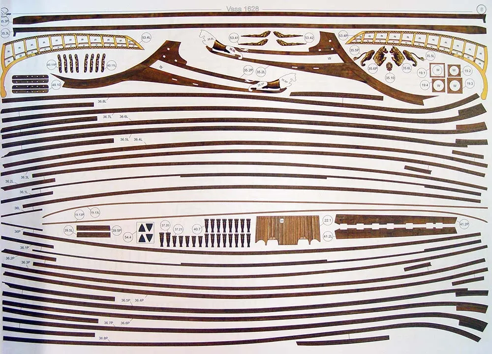 Модель из бумаги корабль "WASA"