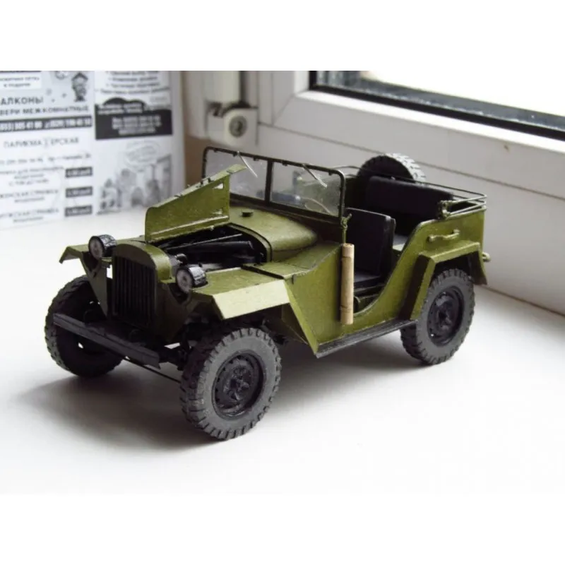 Модель из бумаги Автомобиль внедорожник открытый Модель из бумаги Автомобиль внедорожник открытый