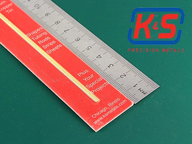 Полоска латунная 2,4х0,8 мм, 1 шт