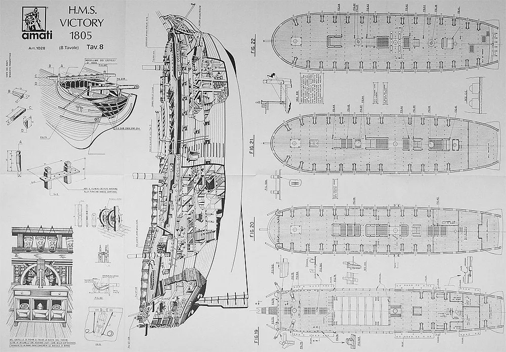 Чертеж корабля HMS VICTORY Чертеж корабля HMS VICTORY