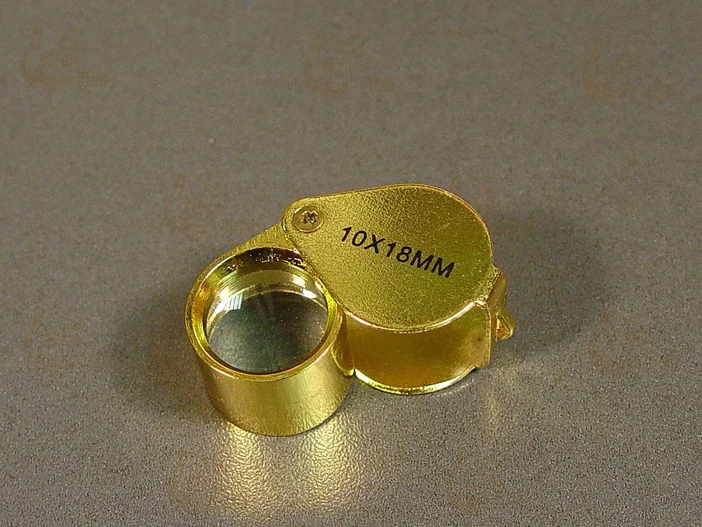 Золотистое увеличительное стекло 21 мм, 16х Золотистое увеличительное стекло 21 мм, 16х