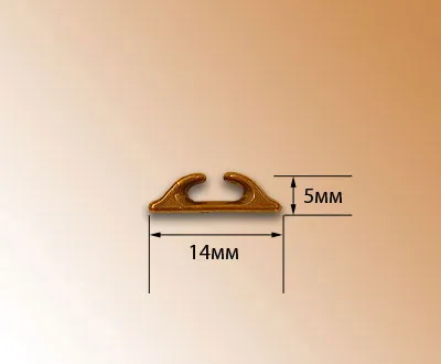 Киповая планка, металл, 14 мм, 2 шт