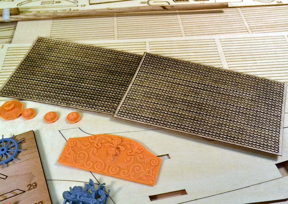 Black Pearl (Черная жемчужина) на дне  + (Полный набор инструментов, клея и лак)