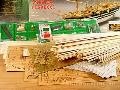 Модель корабля своими руками Amerigo Vespucci (Mantua)
