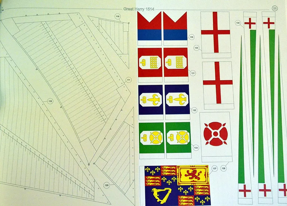 Модель из бумаги каракка "GREAT HARRY" Модель из бумаги каракка "GREAT HARRY"
