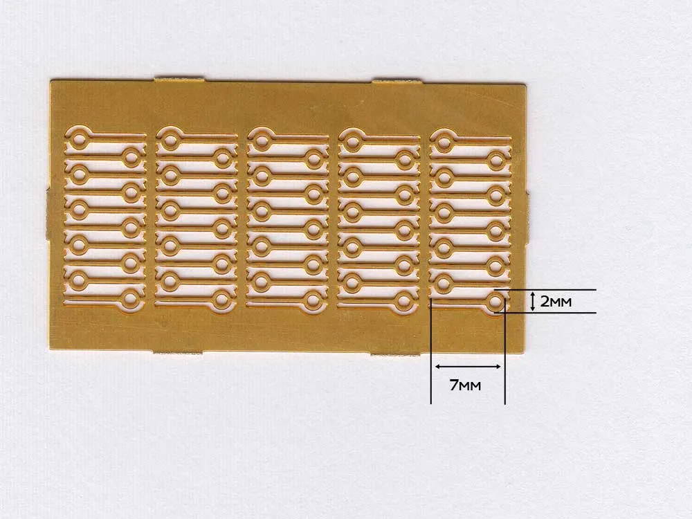 Рым-болты 2 мм, латунь, 50 шт.