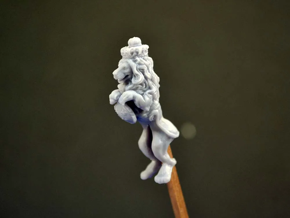 Носовая фигура Французский лев, пластик, 50 мм Носовая фигура Французский лев, пластик, 50 мм