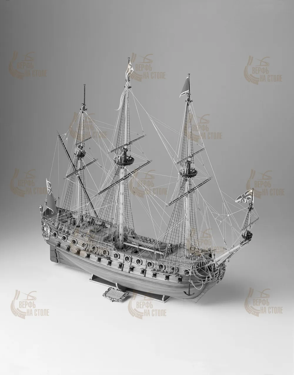 Чертеж корабля HMS Neptune, масштаб 1:90