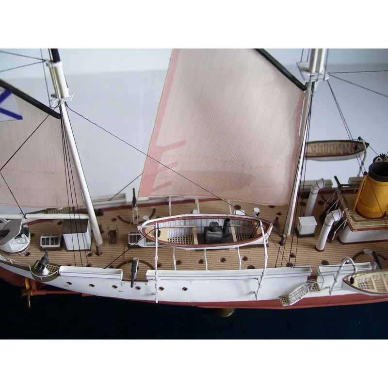 Модель из картона канонерская лодка "Кореец", Россия 1888 г